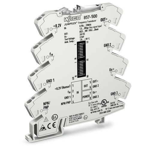 Analoger Signalaufbereiter - 857-500 - WAGO - konfigurierbar / für DIN-Schiene