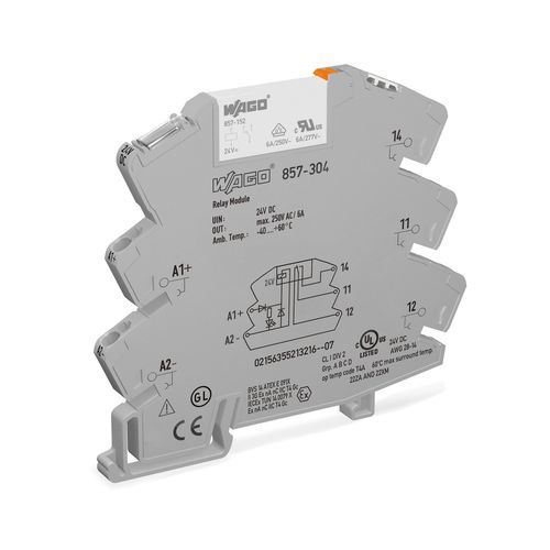 DC-Relaismodul - 857 series - WAGO - Halbleiter / AC / Schalt