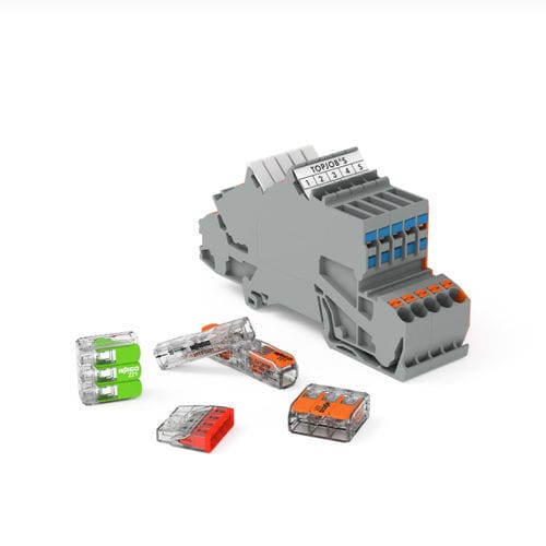 Stromversorgungs-Steckverbinder - 224 series - WAGO - USB / rechteckig / steckbar
