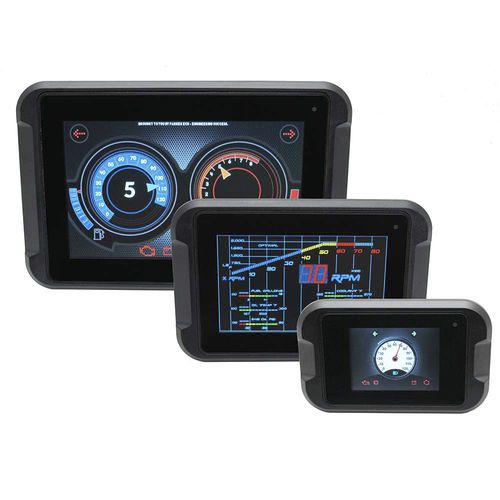 Displaymodul mit Touchscreen - PHD series - Parker Electronic Controls Division - Farb / 7" / 5"