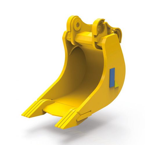 Standardschaufel mit Zähnen - Quarry Apuania  - LAMETER s.r.l. - für Hydraulikbagger / mit 2 Zähnen