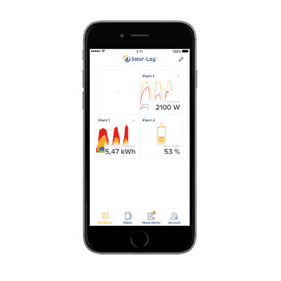 Mobile App / Überwachung - Solar-Log WEB Enerest™ - Solare Datensysteme GmbH - Auslauf / für Sonnenenergieprojekt / Android