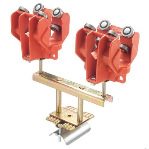 Leitungswagen / galvanisierter Stahl - TRTQ1803/2 - By CARPEL - Edelstahl / Nylon / doppelt