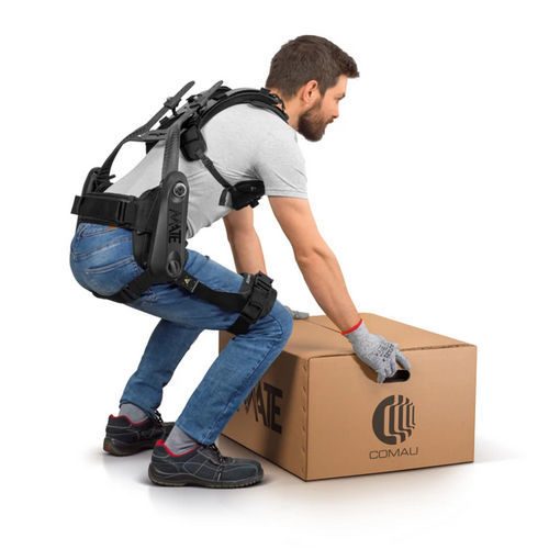 Exoskelett zum Stützen der Lendenwirbelsäule - MATE-XB - COMAU - mechanisch / passiv / zur Reduzierung der Muskelermüdung