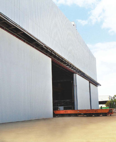 Schiebetür - Gandhi Automations Pvt Ltd - Stahl / Hangar / Industrie