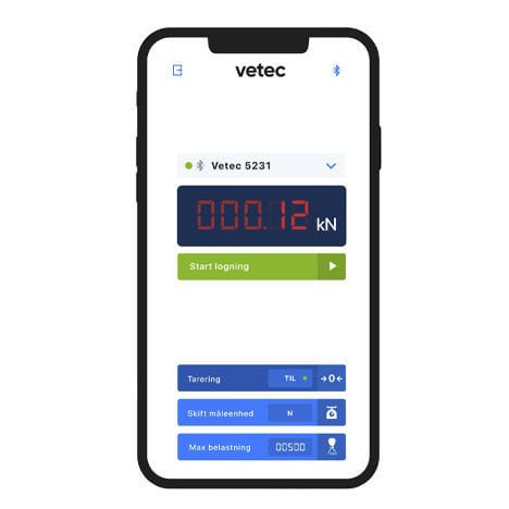 Mobile App / für Dynamometer - Vetec A/S - Überwachung / Mess / Wäge