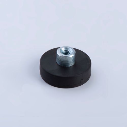 NdFeB-Magnet - M series - ThyssenKrupp Magnettechnik - Topf / mit Gummibeschichtung / mit Gewindebuchse
