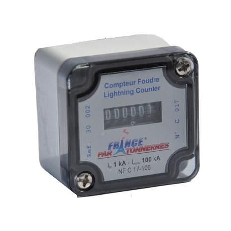 Elektromechanischer Blitzeinschlagzähler - 1 - 100 kA | 30002 - FRANCE PARATONNERRES - analog