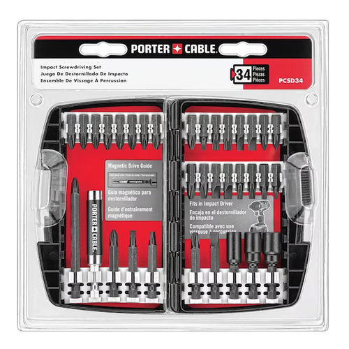Schrauberbit-Set / Torx - PCSD34 - Porter-Cable - Phillips / Pozidriv / für Schlitz