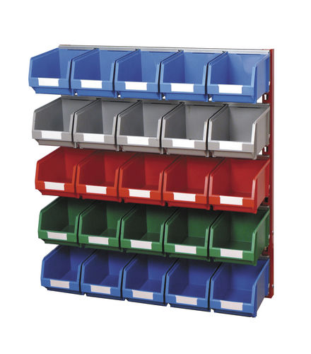 Ständer / Wandanbringung / für Stapelsichtboxen - 785 x 310 x 1000 mm | PR-10/3 - Plastipol, s.a.