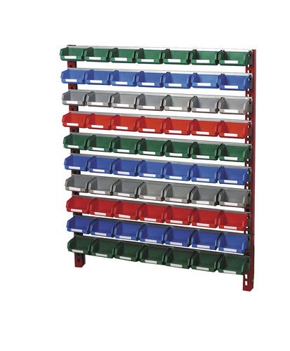 Ständer / Wandanbringung / für Stapelsichtboxen - 785 x 310 x 1000 mm | PR-10/5 - Plastipol, s.a.
