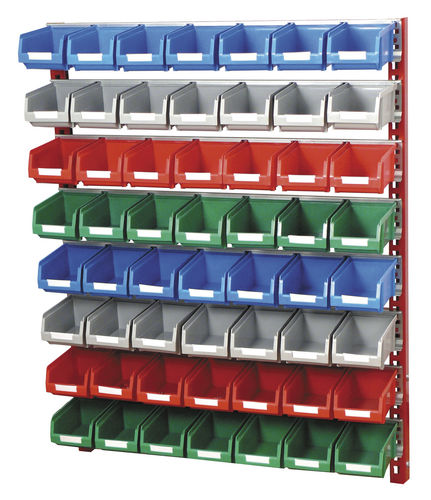 Ständer / Wandanbringung / für Stapelsichtboxen - 785 x 310 x 1000 mm | PR-10/4 - Plastipol, s.a.