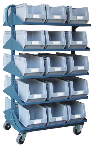 Lagerungswagen - 785 x 540 x 1400 mm | RBF-B300 AZ - Plastipol, s.a. - Metall / Fachböden / Multifunktion