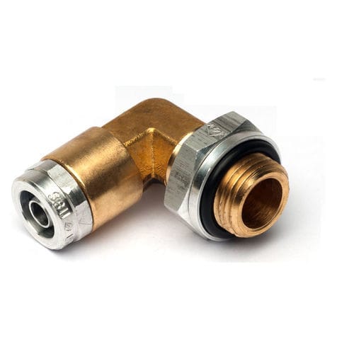 Pneumatischer Anschluss - 2607 series - SBU - Sociedade Brasileira de Usinagens Ltda. - Einschraub / 90°-Winkel / Messing