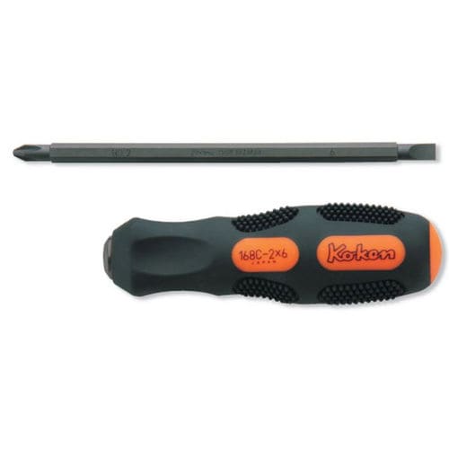 Multi-Bit-Schraubendreher - 168C - Ko-Ken - flach / Phillips / manuell