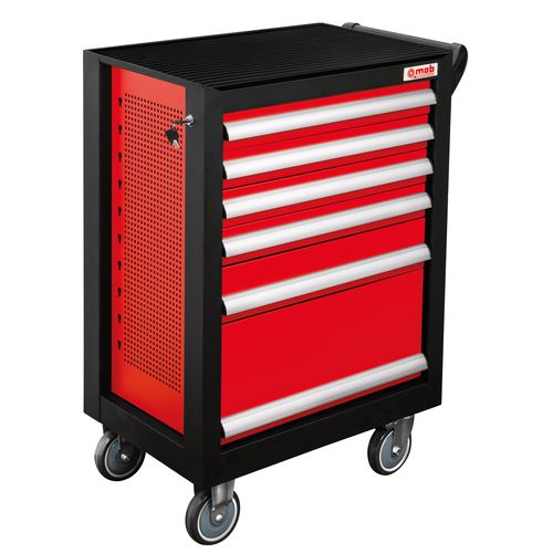 Lagerschrank - 9515 - MOB - auf Rollen / 6-Schubladen / Metall