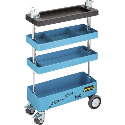 Arbeitsplatz-Wagen - 160ST - Hazet - Kunststoff / Gitter-Plattform / Fachböden