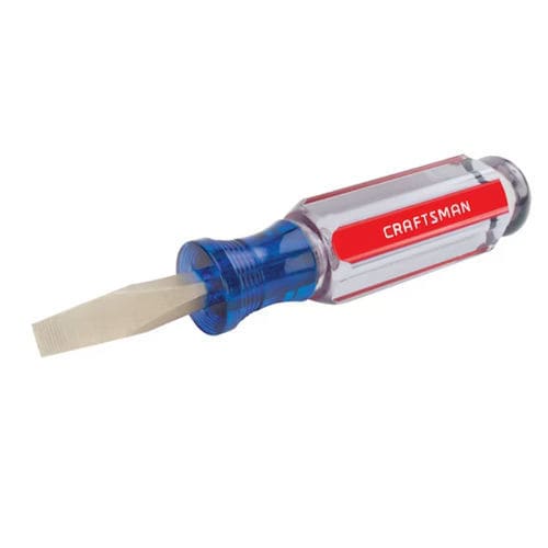 Flacher Schraubendreher - CMHT65029 - Craftsman. - Stahl / mit kurzem Griff