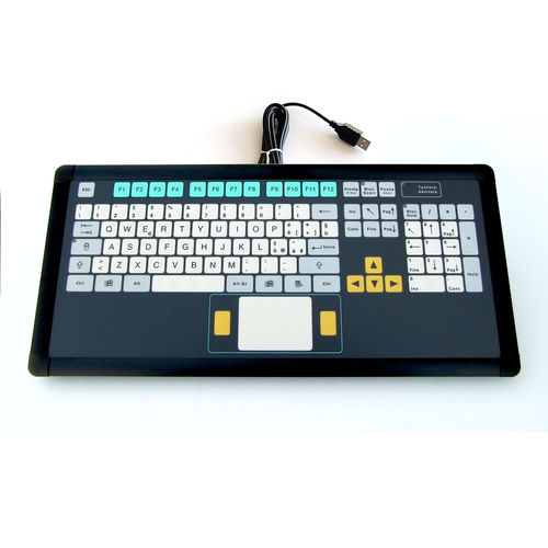 Einbaufähige Tastatur - KT-105-I-04 - k-tronic S.r.l. - Membran / 2 Maustasten / 105 Tasten