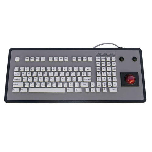 Desktop-Tastatur - KT-101-DVT-02 - k-tronic S.r.l. - mit mechanischen Tasten / 101 Tasten / Trackball