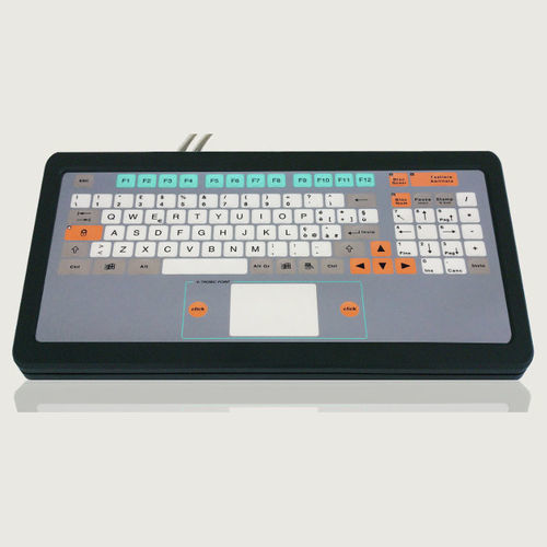 Desktop-Tastatur - KT-100-T-06 - k-tronic S.r.l. - mit mechanischen Tasten / Membran / 2 Maustasten