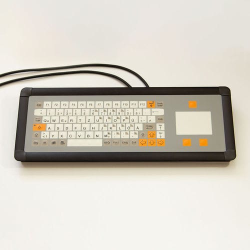 Einbaufähige Tastatur - KT-84-I-45 - k-tronic S.r.l. - Membran / mit FN-Taste / 3 Maustasten