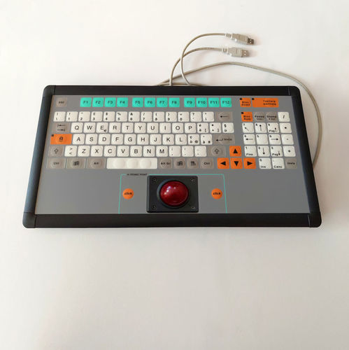Einbaufähige Tastatur - KT-100-I-03 - k-tronic S.r.l. - Membran / mit FN-Taste / 2 Maustasten