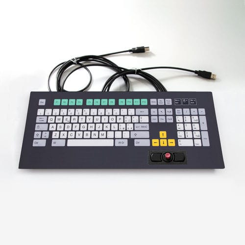 Rack-Tastatur - KT-101-K-14 - k-tronic S.r.l. - Membran / 2 Maustasten / 101 Tasten