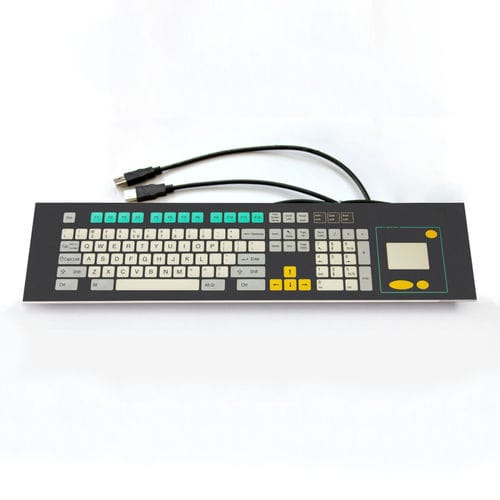 Einbaufähige Tastatur - KT-101-R-50 - k-tronic S.r.l. - mit mechanischen Tasten / Membran / mit FN-Taste