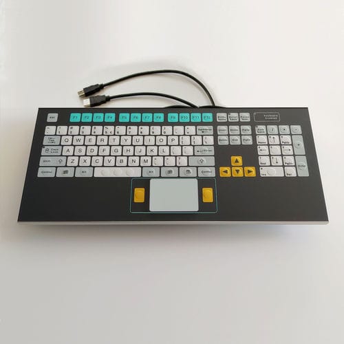 Einbaufähige Tastatur - KT-105-R-04 - k-tronic S.r.l. - Membran / 2 Maustasten / 105 Tasten