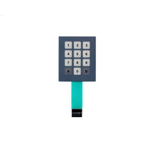 Nummernblock / 12 Tasten - KT-12-STD - k-tronic S.r.l. - einbaufähig / Membran / Metall