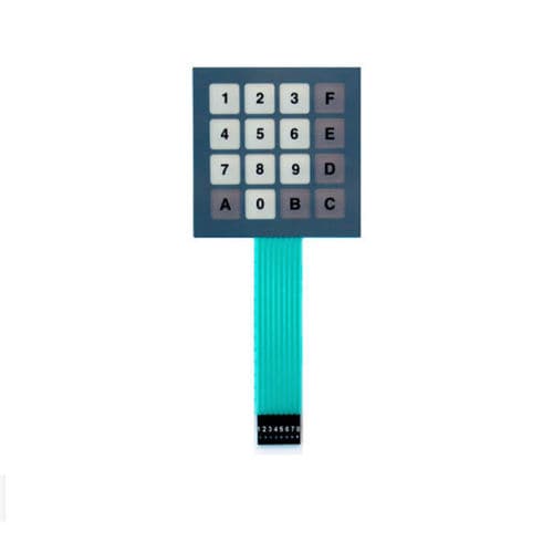 Nummernblock / 16 Tasten - KT-16-STD - k-tronic S.r.l. - einbaufähig / Membran / Metall