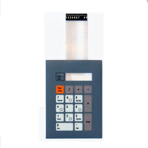 Nummernblock / 17 Tasten - KT-17-STD  - k-tronic S.r.l. - einbaufähig / Membran / Metall