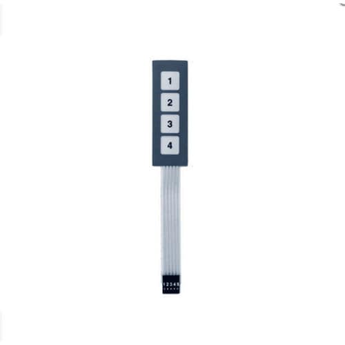 Nummernblock / 4 Tasten - KT-4-STD - k-tronic S.r.l. - einbaufähig / Membran / Metall