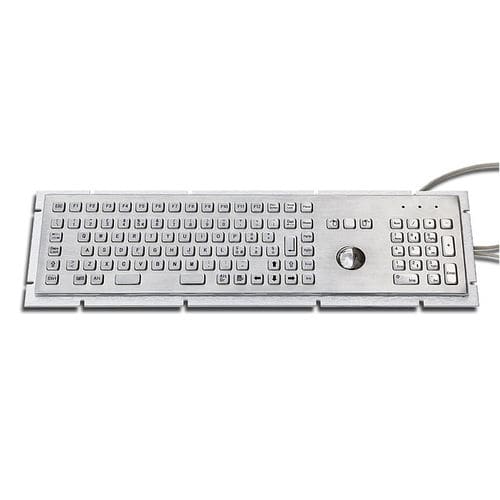 Einbaufähige Tastatur - KT-103-GIX-01 - k-tronic S.r.l. - mit mechanischen Tasten / mit FN-Taste / 3 Maustasten