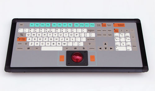 Desktop-Tastatur - KT-105-I-50 - k-tronic S.r.l. - kapazitiv / 105 Tasten / Trackball