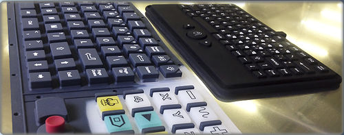 Silikongummi-Tastatur - k-tronic S.r.l. - einbaufähig / mit mechanischen Tasten / Membran