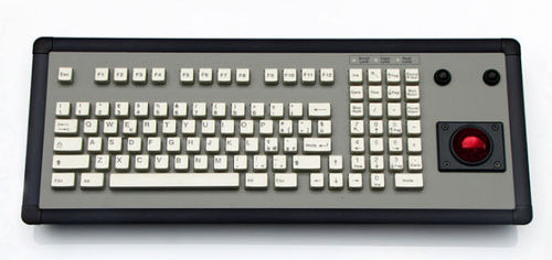 Einbaufähige Tastatur - KT-101-DVI-02 - k-tronic S.r.l. - mit mechanischen Tasten / 101 Tasten / Trackball