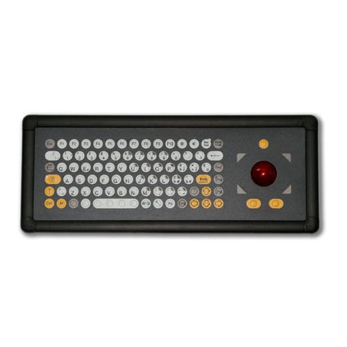 Einbaufähige Tastatur - KT-74-I-40 - k-tronic S.r.l. - Membran / 74 Tasten / Trackball