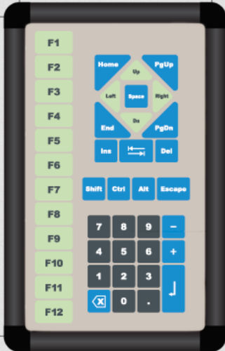 Einbaufähige Tastatur - KT-FUN-04 - k-tronic S.r.l. - Membran / 40 Tasten / Industrie