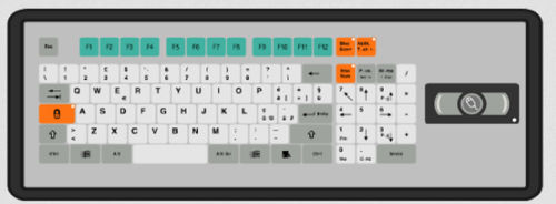 Desktop-Tastatur - KT-96-T-06 - k-tronic S.r.l. - mit mechanischen Tasten / Membran / 96 Tasten