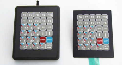Nummernblock / 30 Tasten - KT-30-T-36 - k-tronic S.r.l. - einbaufähig / Membran / Metall