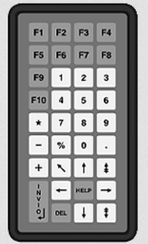 Desktop-Tastatur - KT-35-T-42 - k-tronic S.r.l. - Membran / 35 Tasten / Industrie