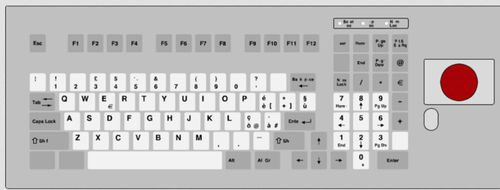 Einbaufähige Tastatur - KT-101-PI-02 - k-tronic S.r.l. - mit mechanischen Tasten / 101 Tasten / Trackball