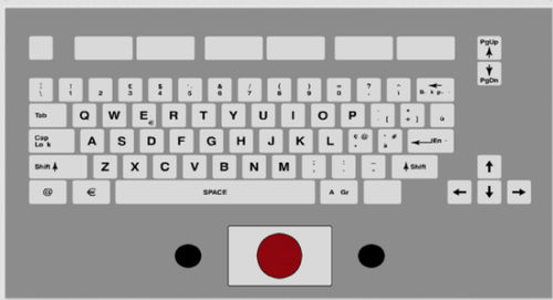 Einbaufähige Tastatur - KT-71-PI-02 - k-tronic S.r.l. - mit mechanischen Tasten / 101 Tasten / Trackball