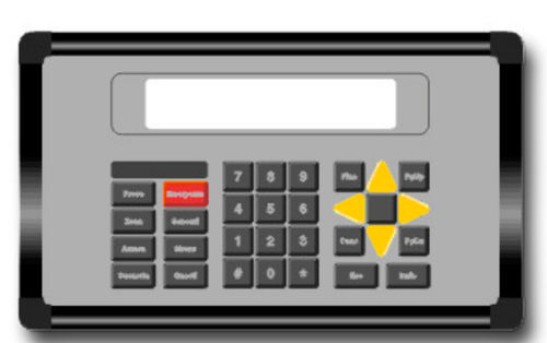 Bedienterminal mit Tastatur - k-tronic S.r.l. - einbaufähig / LCD / mit LED-Rückbeleuchtung