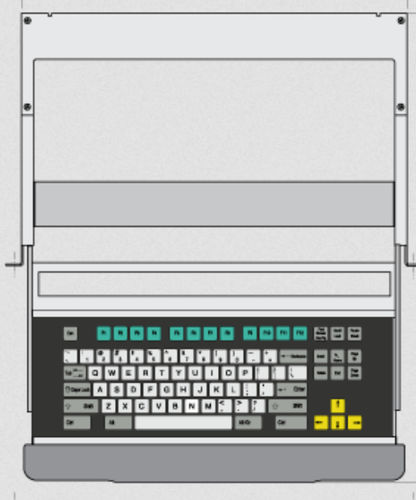 Tastatur auf Einschub - KT-84-C-21 - k-tronic S.r.l. - mit mechanischen Tasten / Membran / 84 Tasten