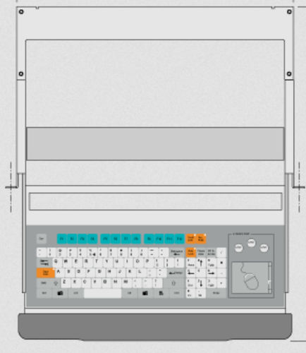 Tastatur auf Einschub - KT-96-C-10 - k-tronic S.r.l. - mit mechanischen Tasten / Membran / 96 Tasten