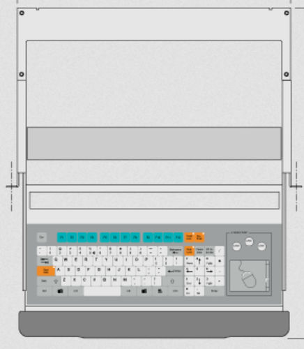 Tastatur auf Einschub - KT-96-C-23 - k-tronic S.r.l. - mit mechanischen Tasten / Membran / 96 Tasten