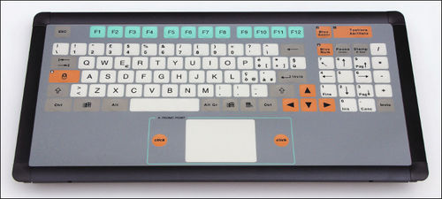 Einbaufähige Tastatur - KT-100-I-02 - k-tronic S.r.l. - Membran / mit FN-Taste / 2 Maustasten